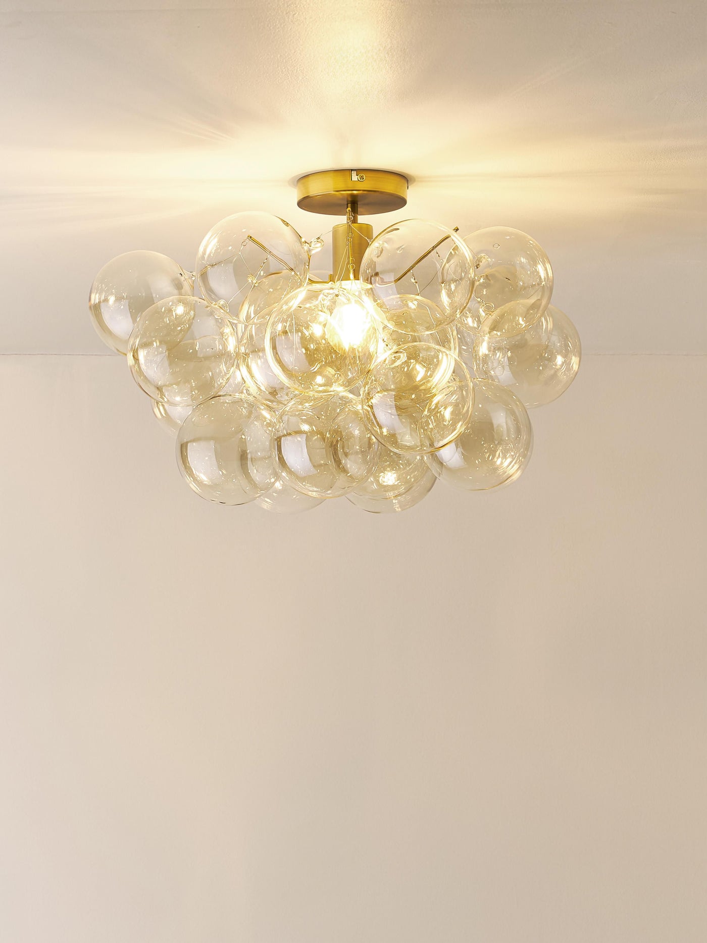 Glass Design Ceiling Lamp Bubbles - Transparent Canopy