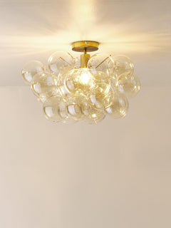 Glass Design Ceiling Lamp Bubbles - Transparent Canopy
