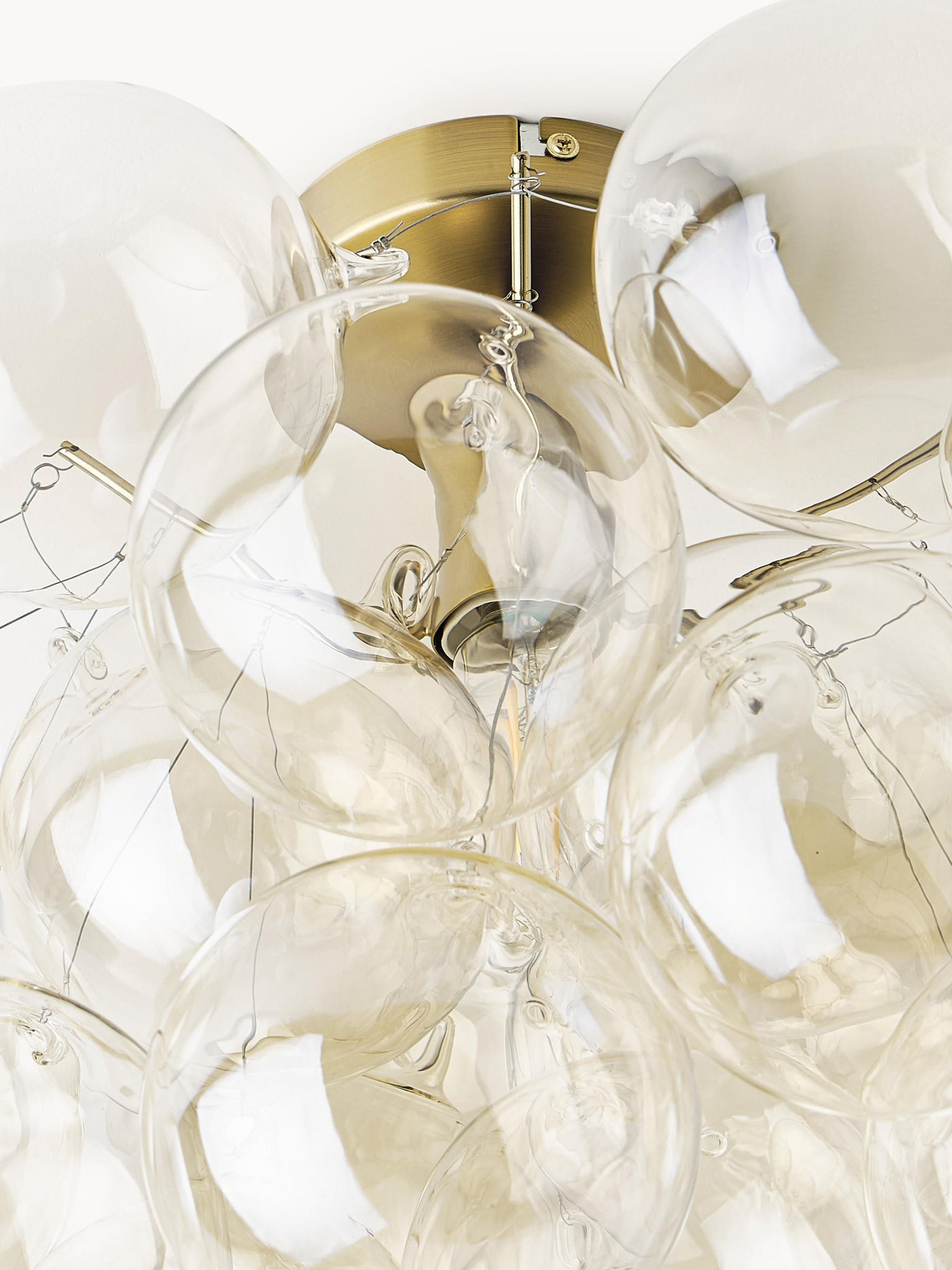 Glass Design Ceiling Lamp Bubbles - Transparent Canopy