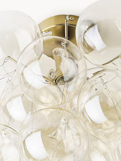 Glass Design Ceiling Lamp Bubbles - Transparent Canopy