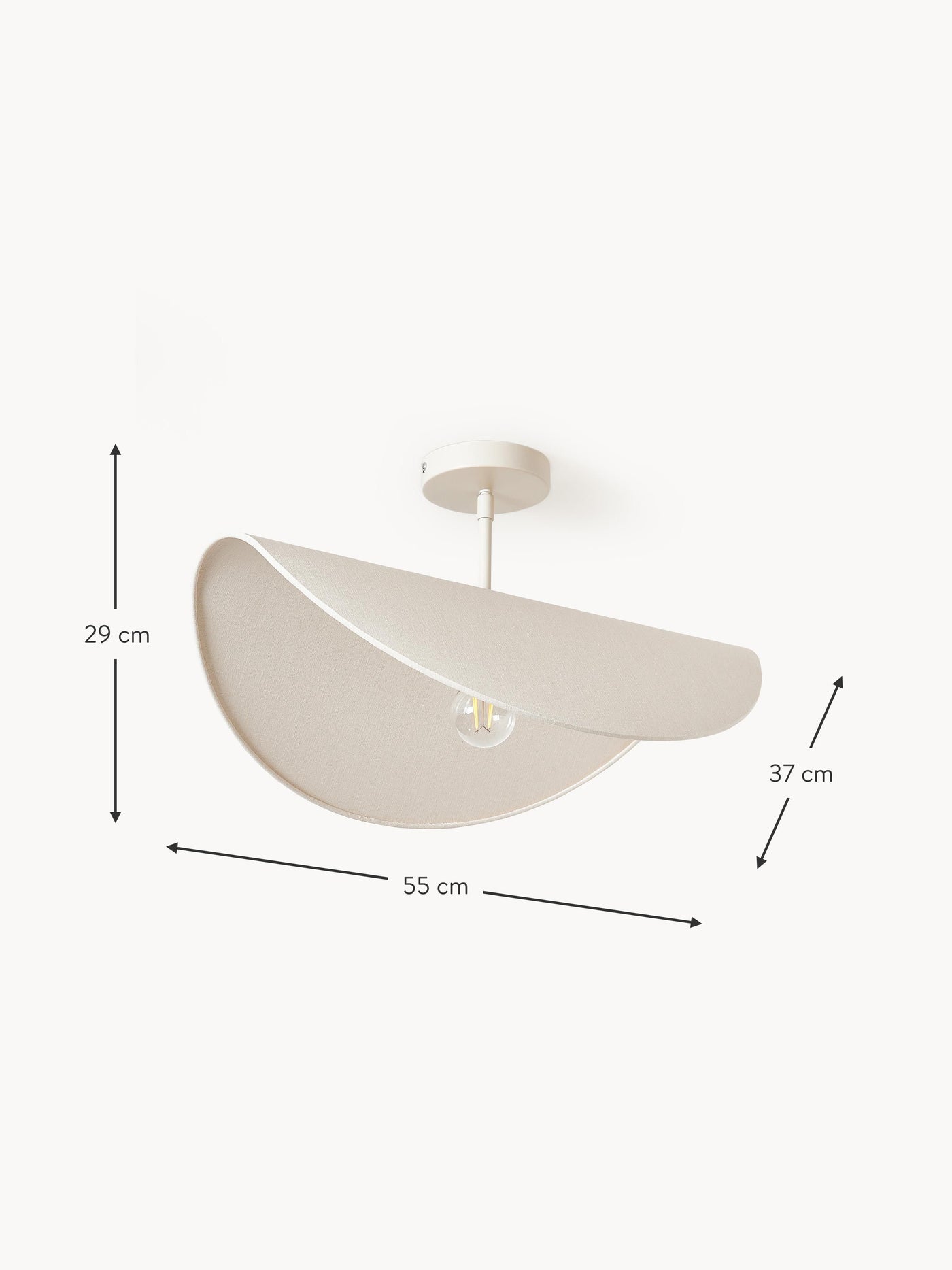 Linen Design Ceiling Lamp Kenzie
