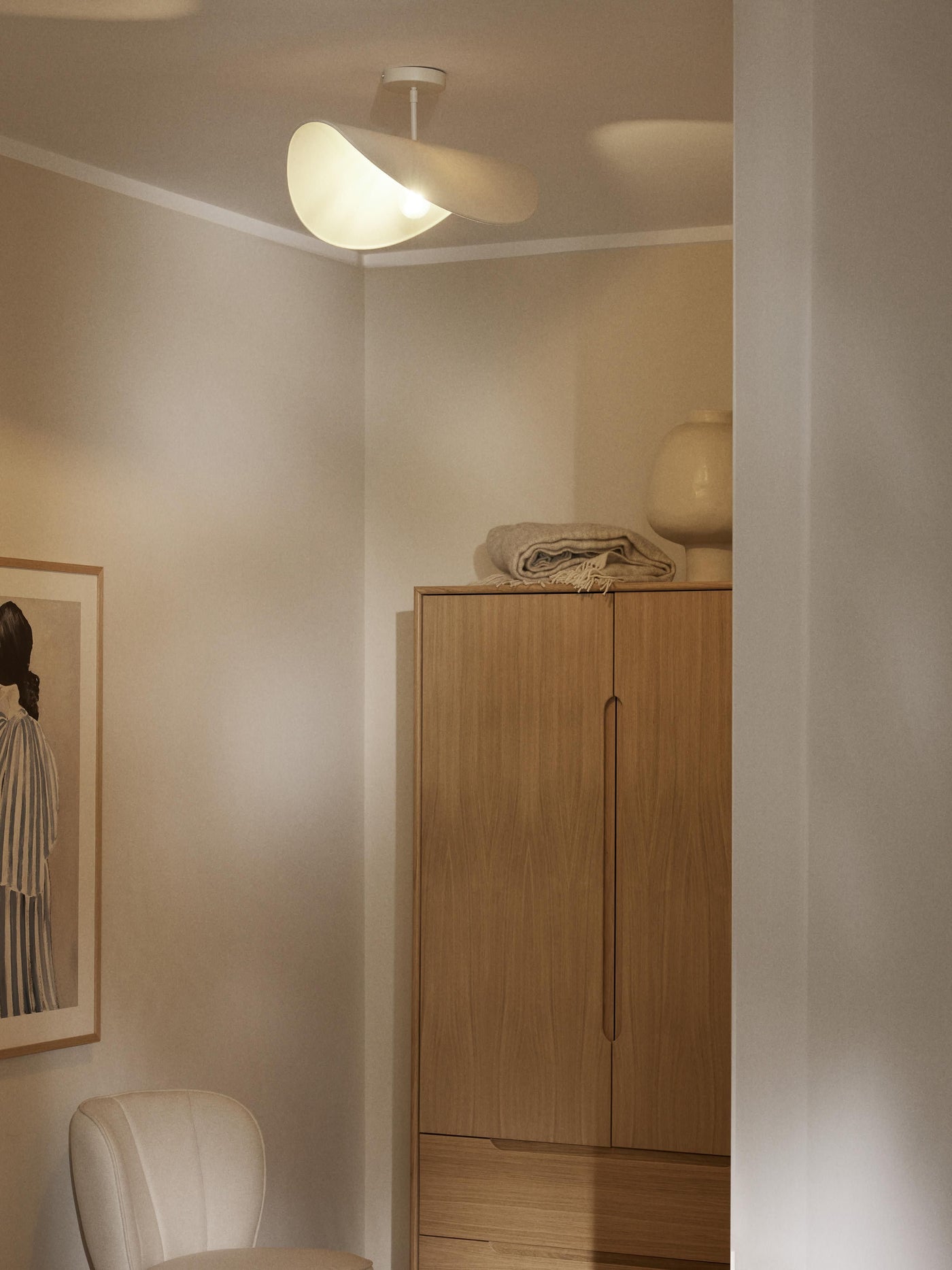 Linen Design Ceiling Lamp Kenzie