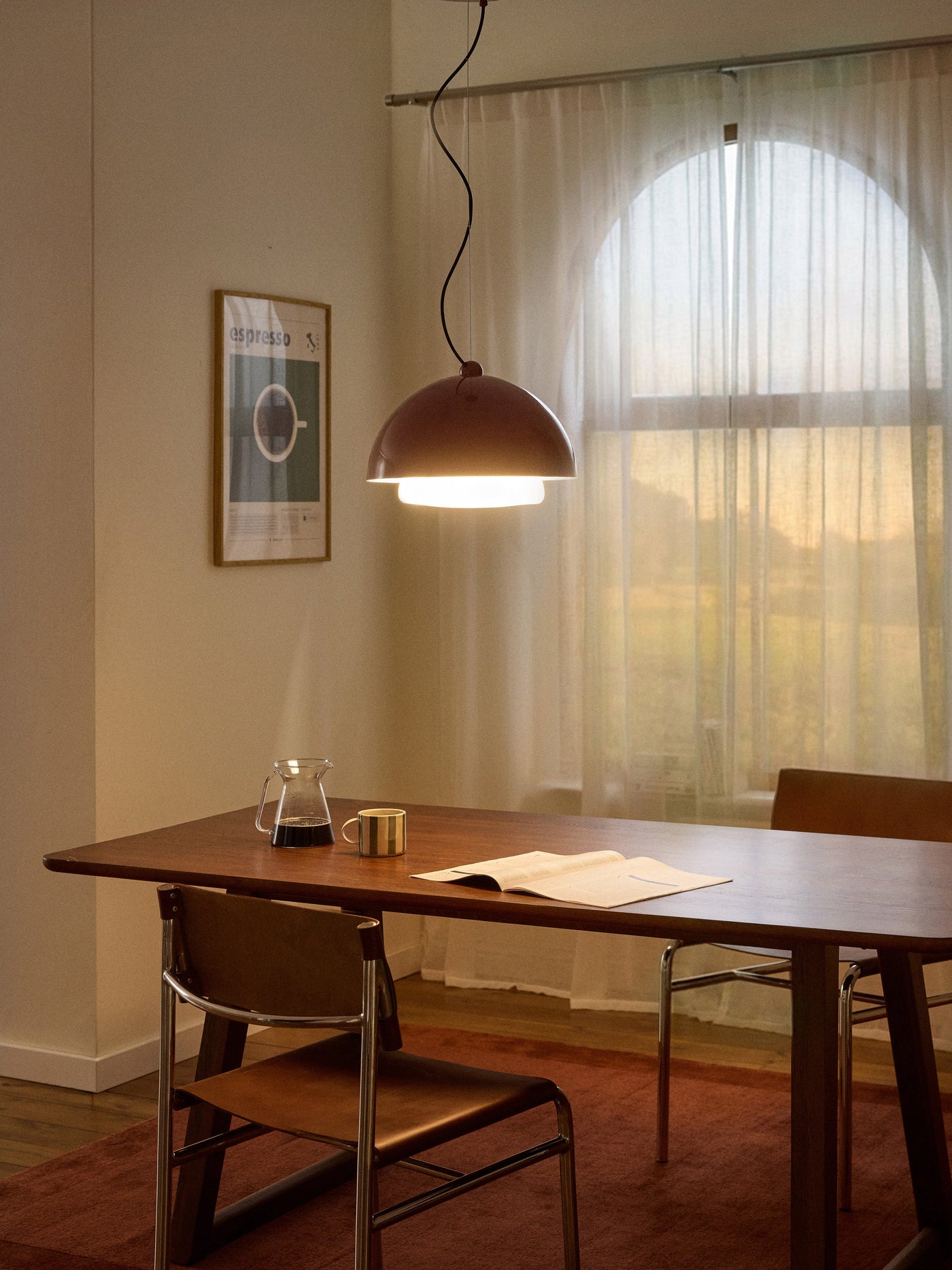 Retro Pendant Light Walter - White