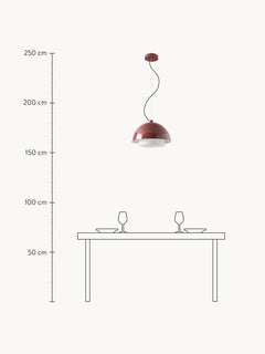 Retro Pendant Light Walter - White