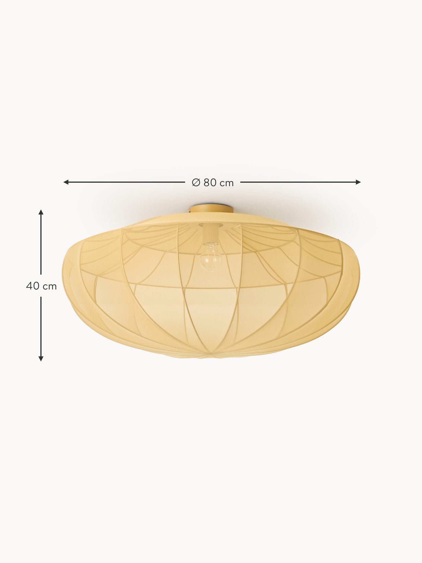 Large Mesh Ceiling Lamp Beau - Ochre