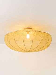 Large Mesh Ceiling Lamp Beau - Ochre