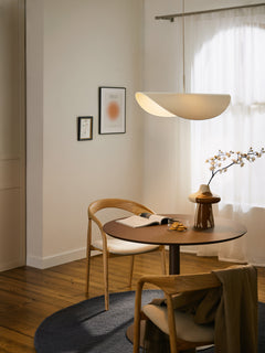 Large Linen Design Pendant Light Kenzie