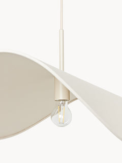 Large Linen Design Pendant Light Kenzie