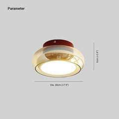 June Retro Glass Flush Mount Ceiling Light - Neutralighting