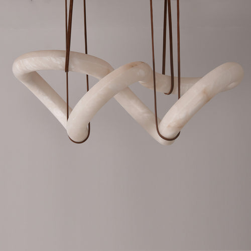 Mobius Alabaster Pendant