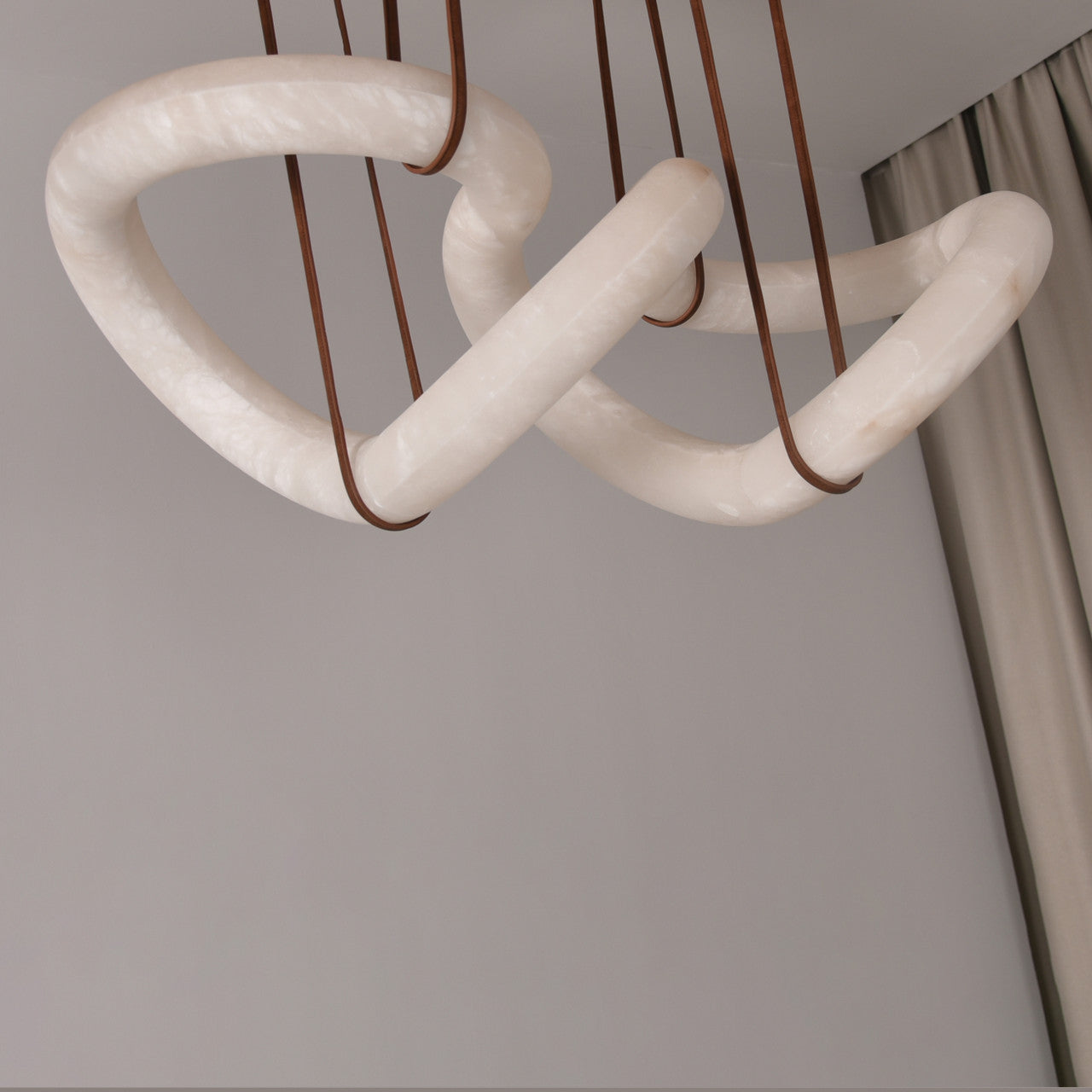 Mobius Alabaster Pendant