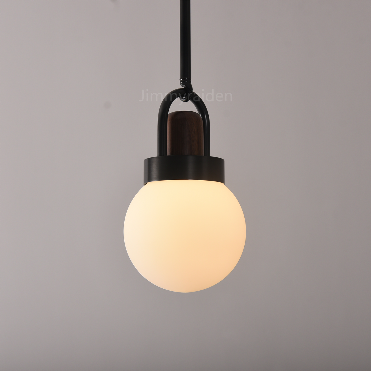 Walnut Globe Bronze Pendant