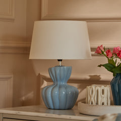 Dawes 30cm Ceramic Lamp Base - Cornflower Blue
