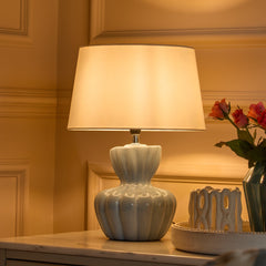 Dawes 30cm Ceramic Lamp Base - Cornflower Blue