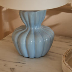 Dawes 30cm Ceramic Lamp Base - Cornflower Blue