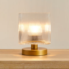 Edworth 20cm Table Lamp - Clear Glass