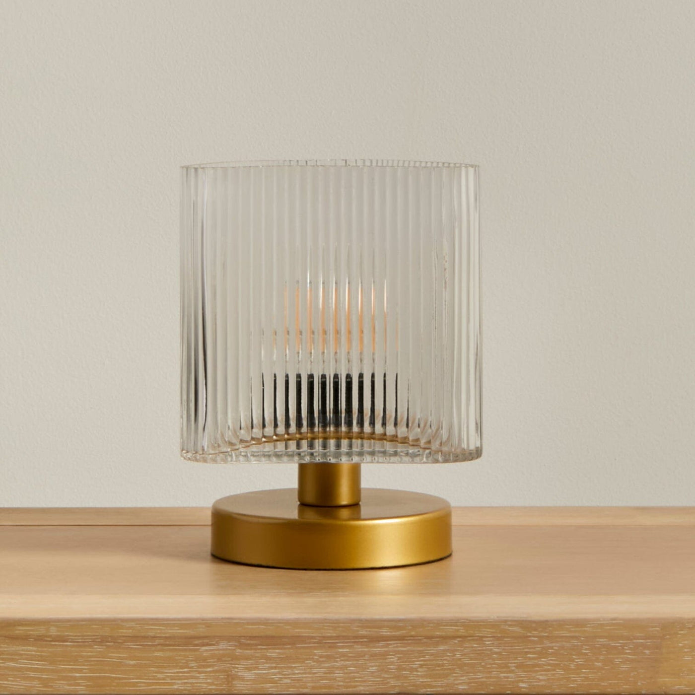 Edworth 20cm Table Lamp - Clear Glass