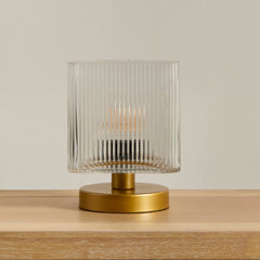 Edworth 20cm Table Lamp - Clear Glass