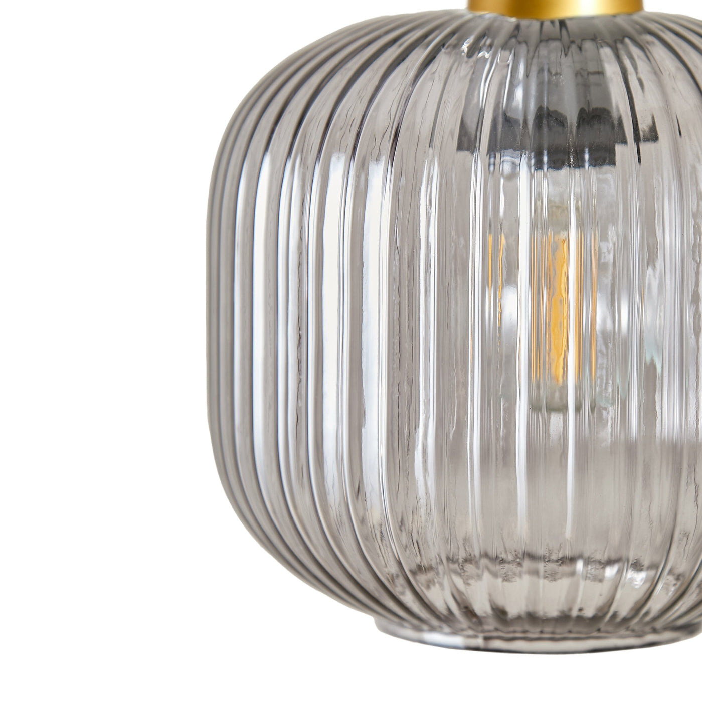 Elland 20cm Triple Glass Pendant Lights - Gold
