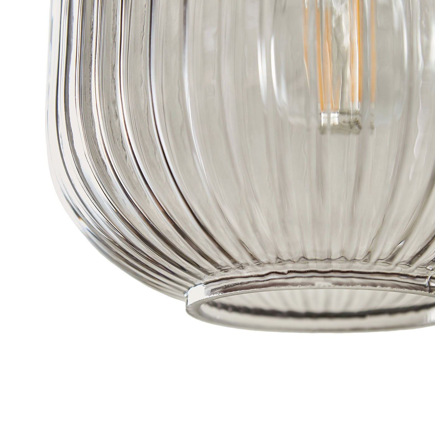 Elland 20cm Triple Glass Pendant Lights - Gold