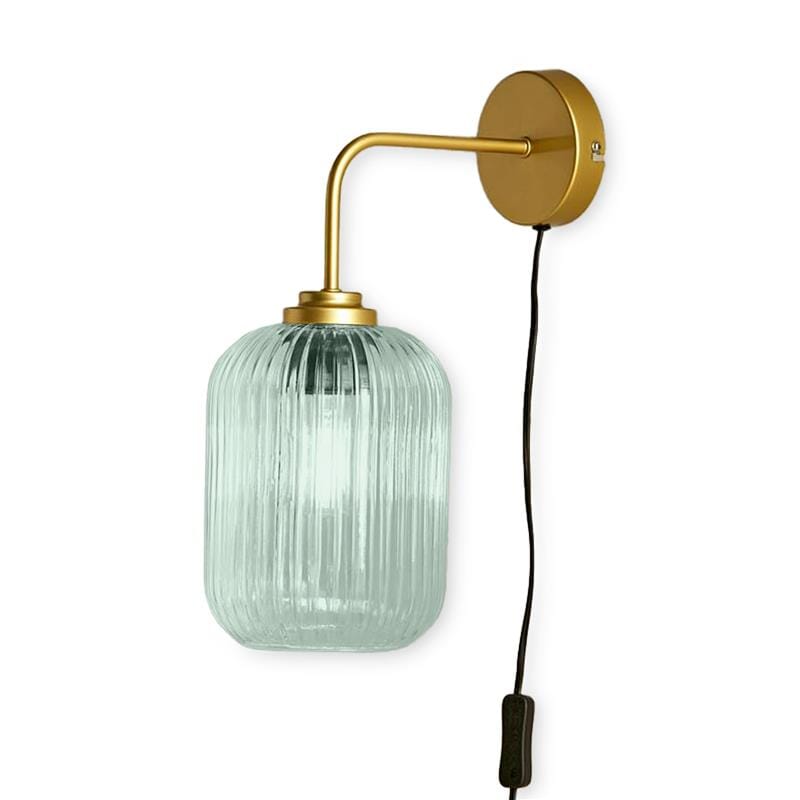 Elland Plug in Wall Light Gold - Sage Green