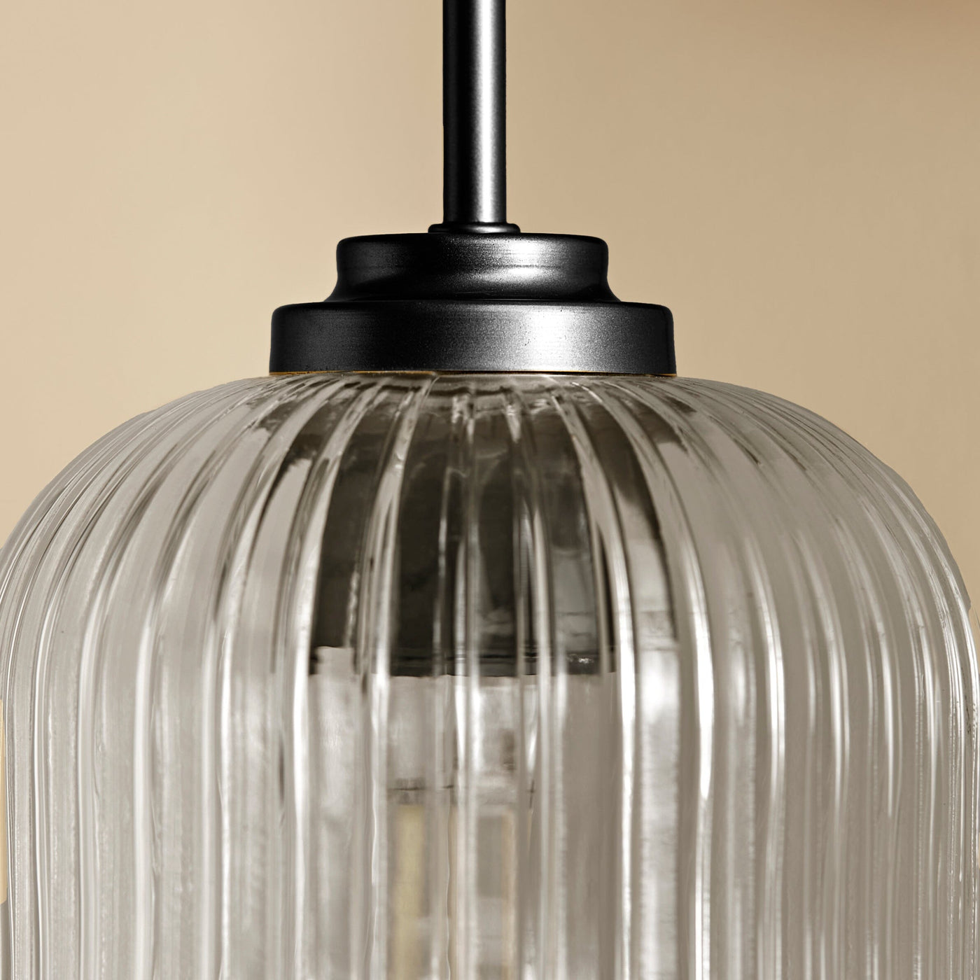 Elland Plug in Wall Light Black - Smoked Glass