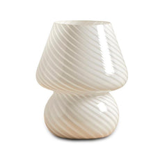 Elmington 18cm Table Lamp - White Glass
