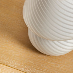Elmington 18cm Table Lamp - White Glass