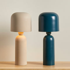 Eltham 39cm Metal Table Lamp - Taupe