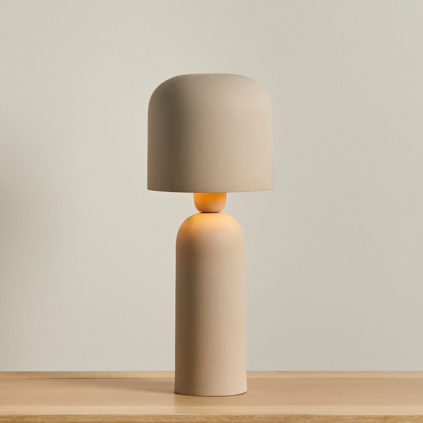 Eltham 39cm Metal Table Lamp - Taupe