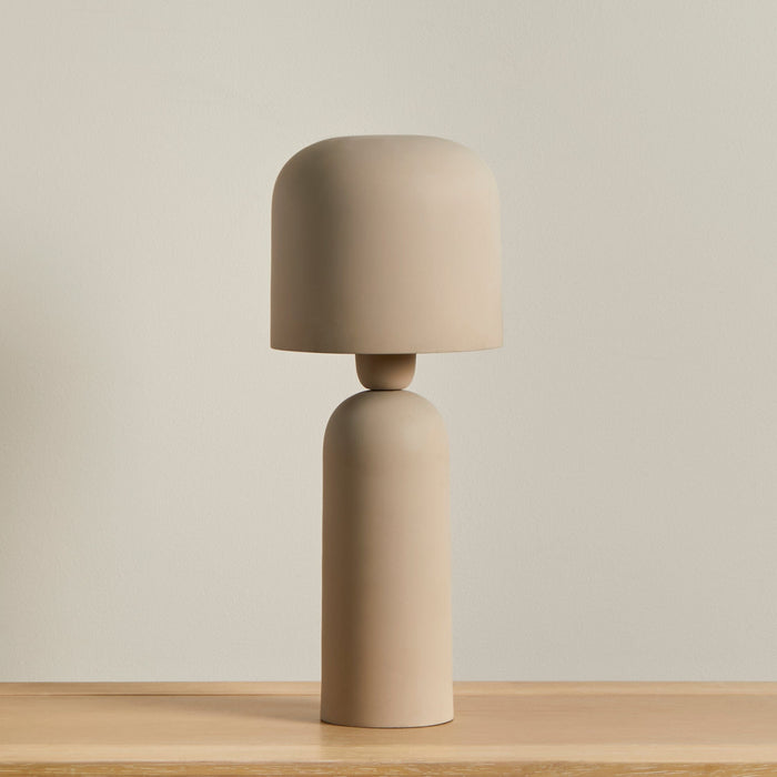 Eltham 39cm Metal Table Lamp - Taupe