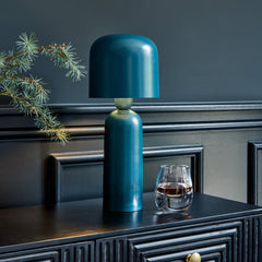 Eltham 39cm Metal Table Lamp - Teal
