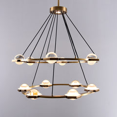 Ecaterina Two-tier Round Chandelier 38"