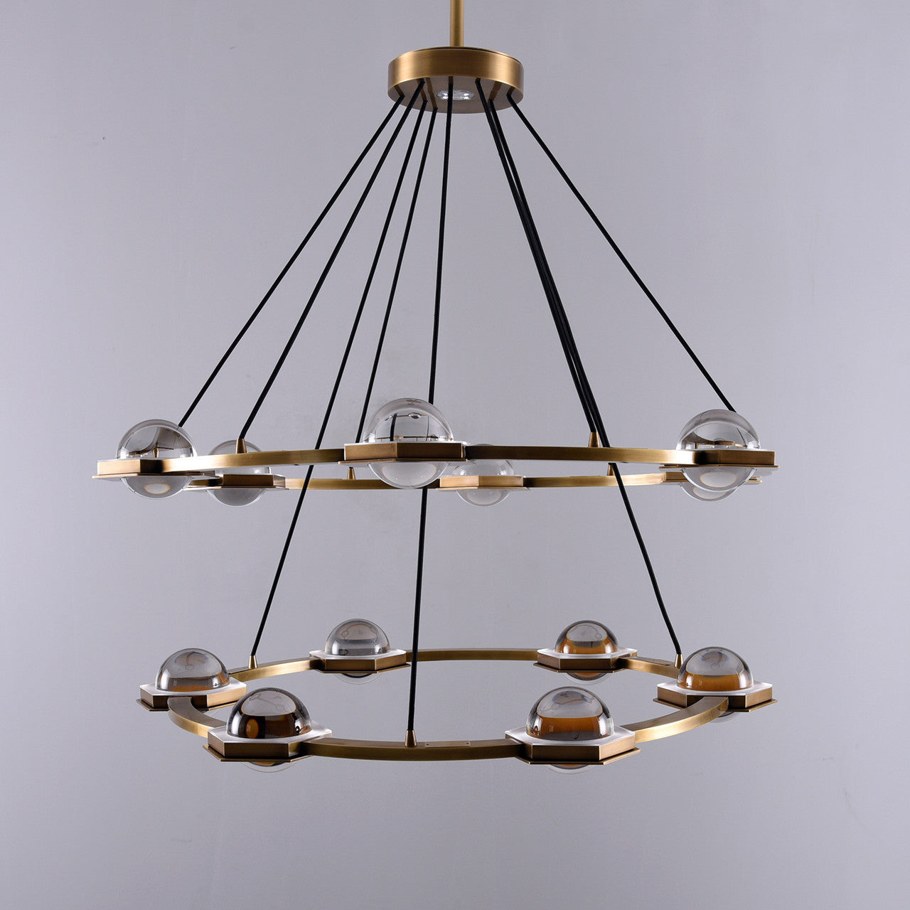 Ecaterina Two-tier Round Chandelier 38"