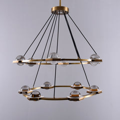 Ecaterina Two-tier Round Chandelier 38"