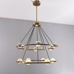 Ecaterina Two-tier Round Chandelier 38"