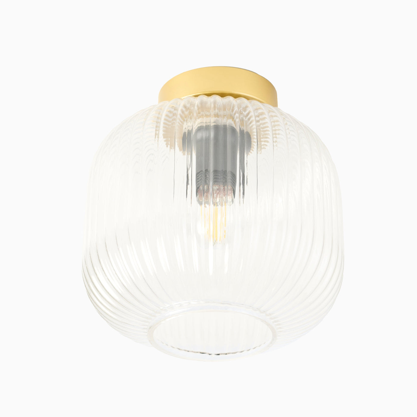 Elland 21cm Glass Pendant Light - Gold