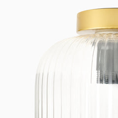 Elland 21cm Glass Pendant Light - Gold
