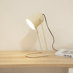 Eltham 42cm Metal Desk Lamp - Taupe
