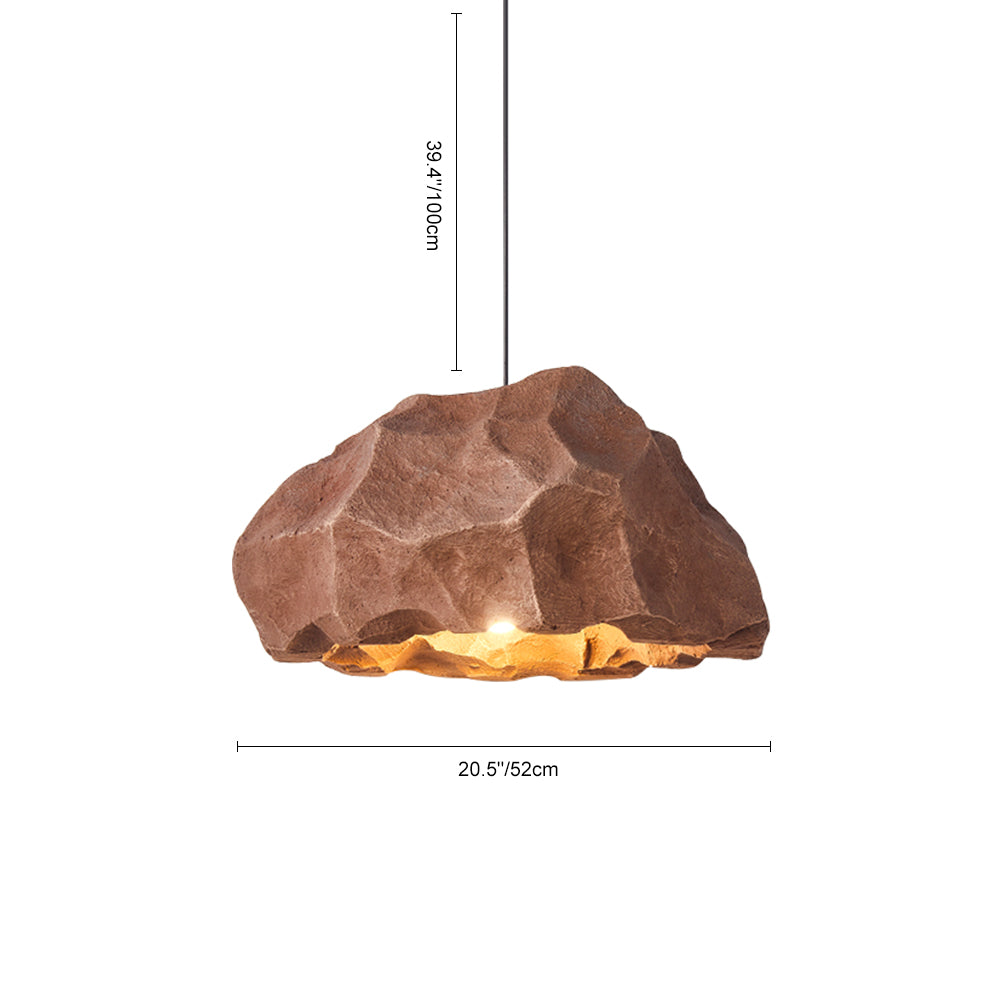 Nordic Stone Rock Design Pendant Light