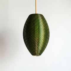 Emerald Green Long Hive Pendant Light