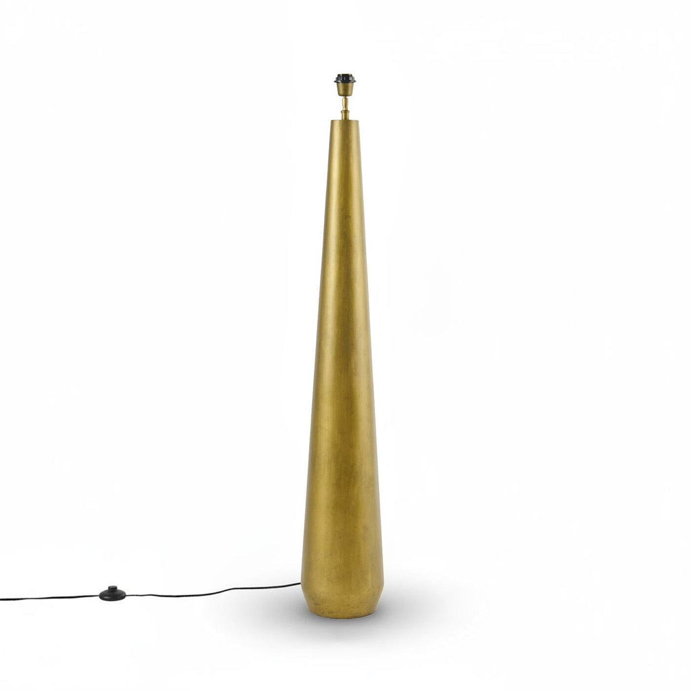 Foxcote Gold Metal Floor Lamp Base - 129cm