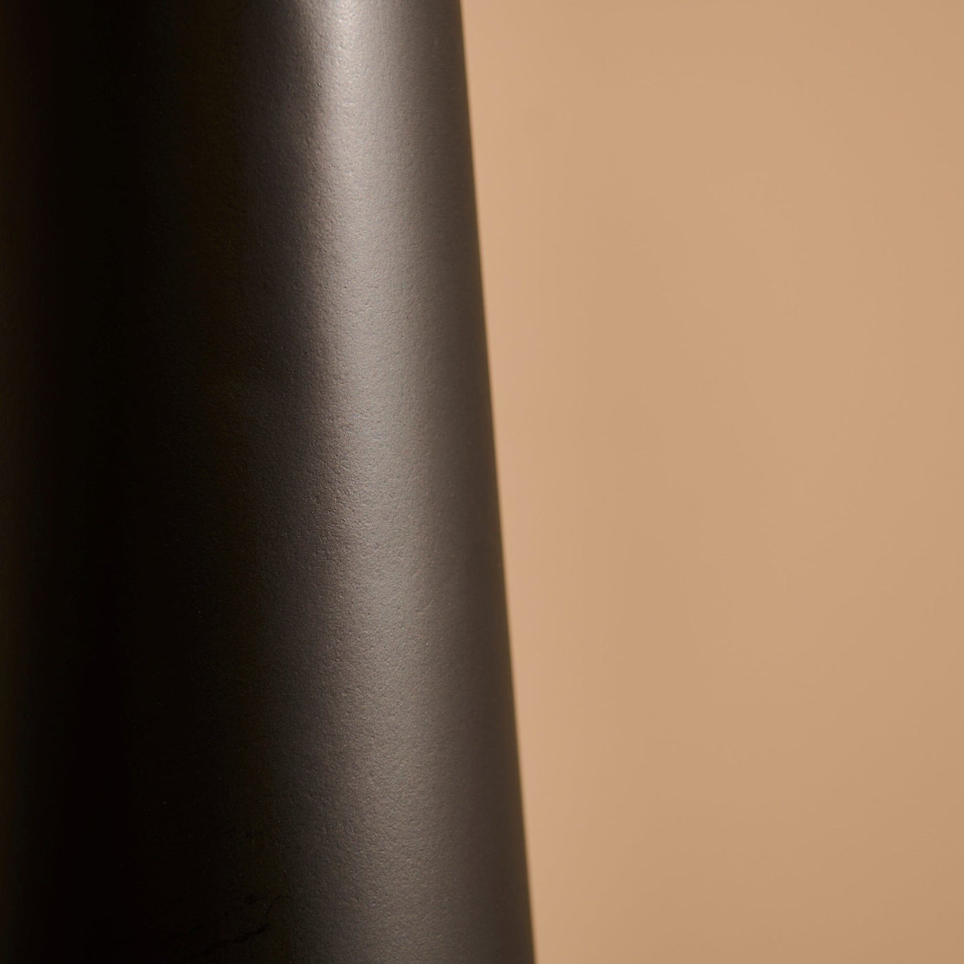 Foxcote Black Metal Floor Lamp Base - 129cm