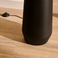 Foxcote Black Metal Floor Lamp Base - 129cm