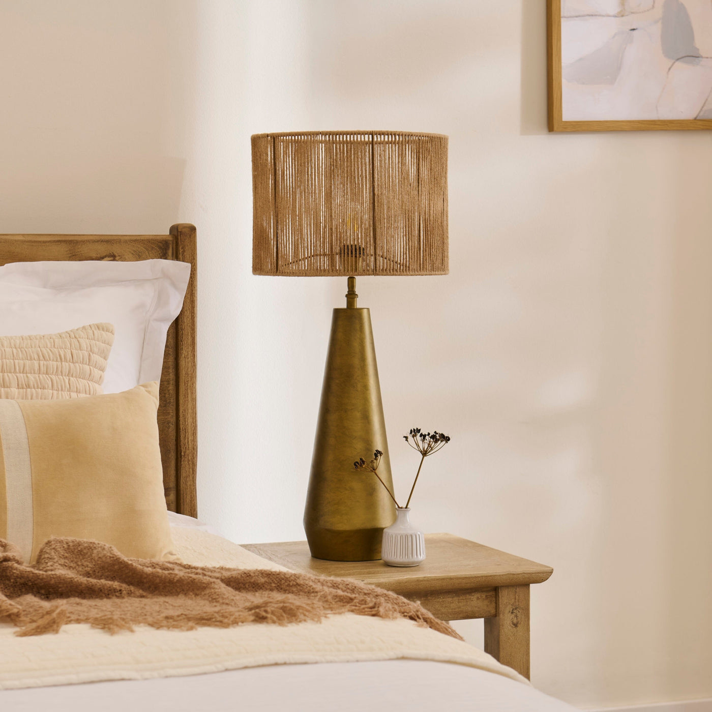 Foxcote 47cm Metal Table Lamp Base - Gold