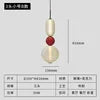 Tiered Glass Bead Pendant Light, Cream and Wine Red Finish, 3 Tier Stack, Small, Black Cord Suspension, Bedside & Dining Table