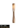 Sculptural Twisted Wood Column Floor Lamp, Whitewashed Tone, Freestanding Base, Living Room, Dining Room & Reading Corner