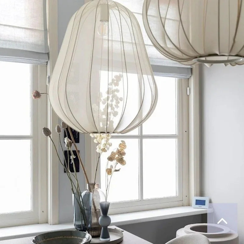 Ribbed Fabric Bell Pendant Light, Dark Grey Finish, Scalloped Edge, 40cm Drop, Single Bulb, Dining Table and Bedroom