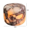 Polished Pink Marble Cylinder Table Lamp, Touch Control, Rechargeable & Cordless, Living Room, Bedroom & Bedside Table