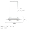 Frosted Glass 108 x 27cm Linear Bar Chandelier, Black Finish, 2 Light Saddle-Curved Frosted Glass Bar, Dining Table & Kitchen Island
